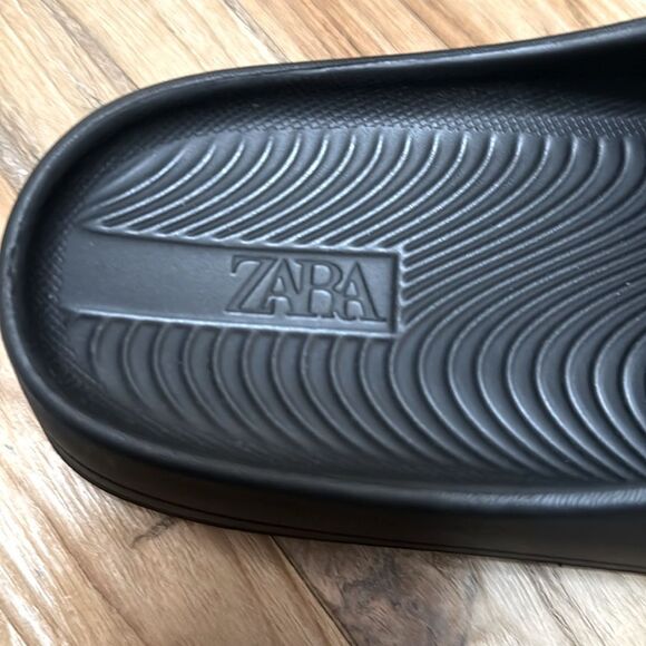 NWOT Zara Flatform Sandals in Black-Size 7.5/38 - Picture 12 of 12
